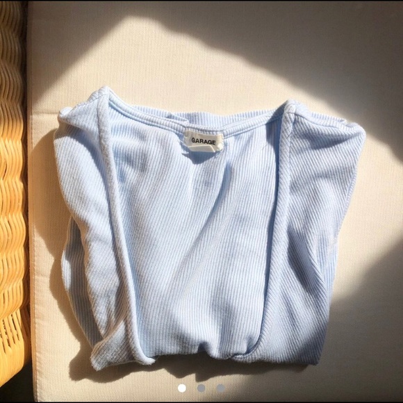 blue front tie tee - Picture 1 of 3